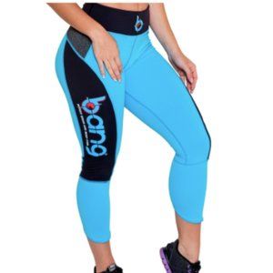 BANG ENERGY Blue Capri Leggings